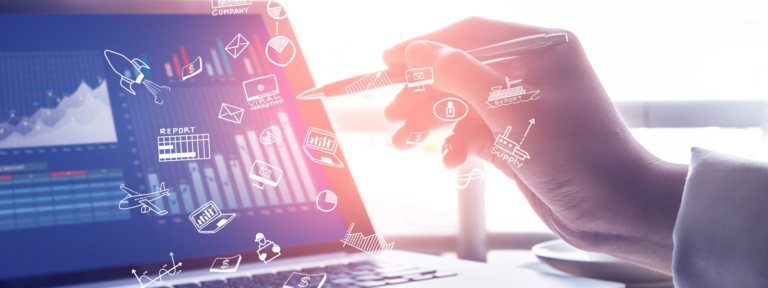 Specialist checking Google AdWords campaign data